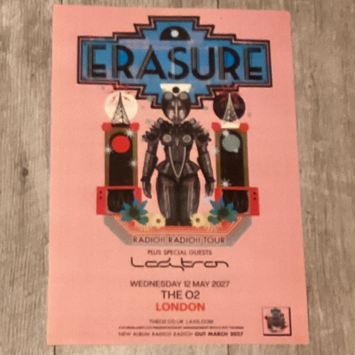 Erasure concert poster - erasure, +