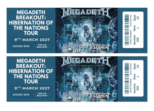 Megadeth europe tour 2027 - megadeth,