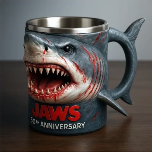 Jaws 50th anniversary - anniversary, mug