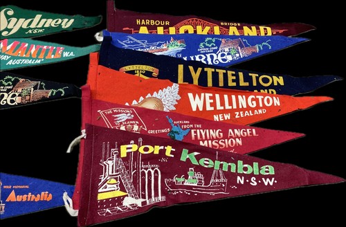 Felt pennants memorabilia - felt,