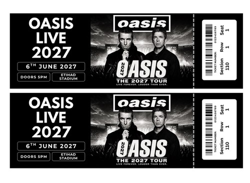 Oasis live tour 2027 - oasis,