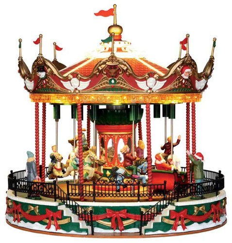 Santa carousel lemax christmas - santa,