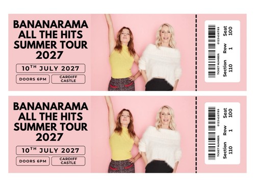 Bananarama all the hits tour - all,