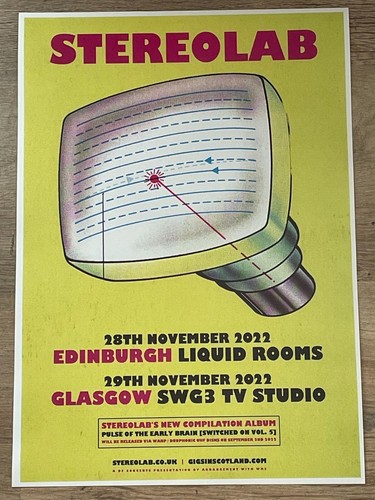 Stereolab concert poster - poster,