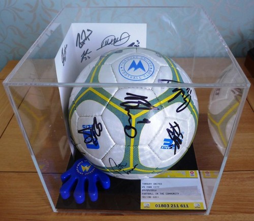 Clear acrylic football display - acrylic,